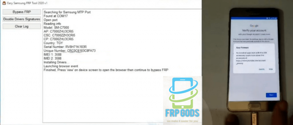 How To User Easy Samsung FRP Tool