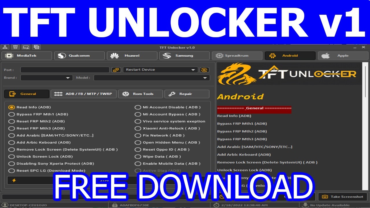 Tft Unlock Tool Tft Unlock Tool